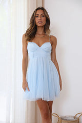 Princess Mood Mini Dress Blue