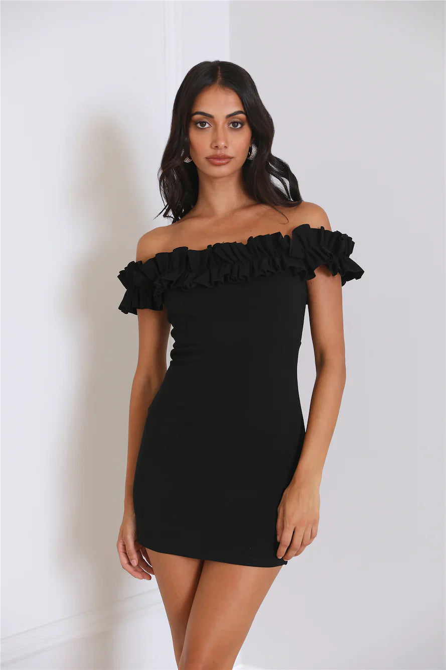 Show Off Style Mini Dress Black