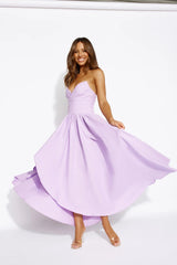 Wise Tales Strapless Maxi Dress Lilac