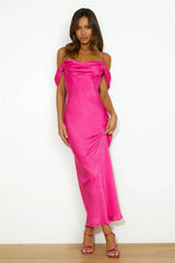 Lots Of Attention Maxi Dress Hot Pink