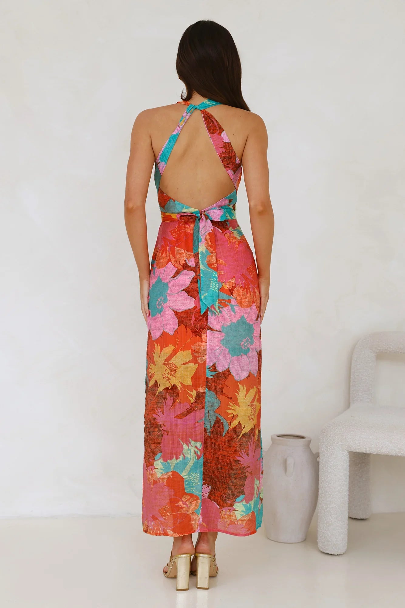 Bora Bora Halter Maxi Dress Print