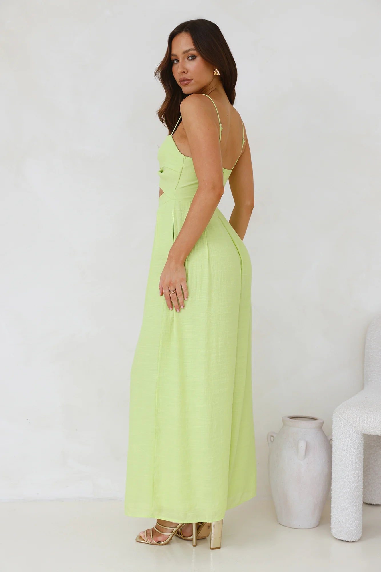 Fulfilling Choice Jumpsuit Green