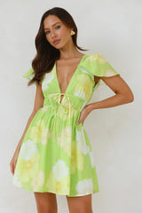 Through The Day Mini Dress Green