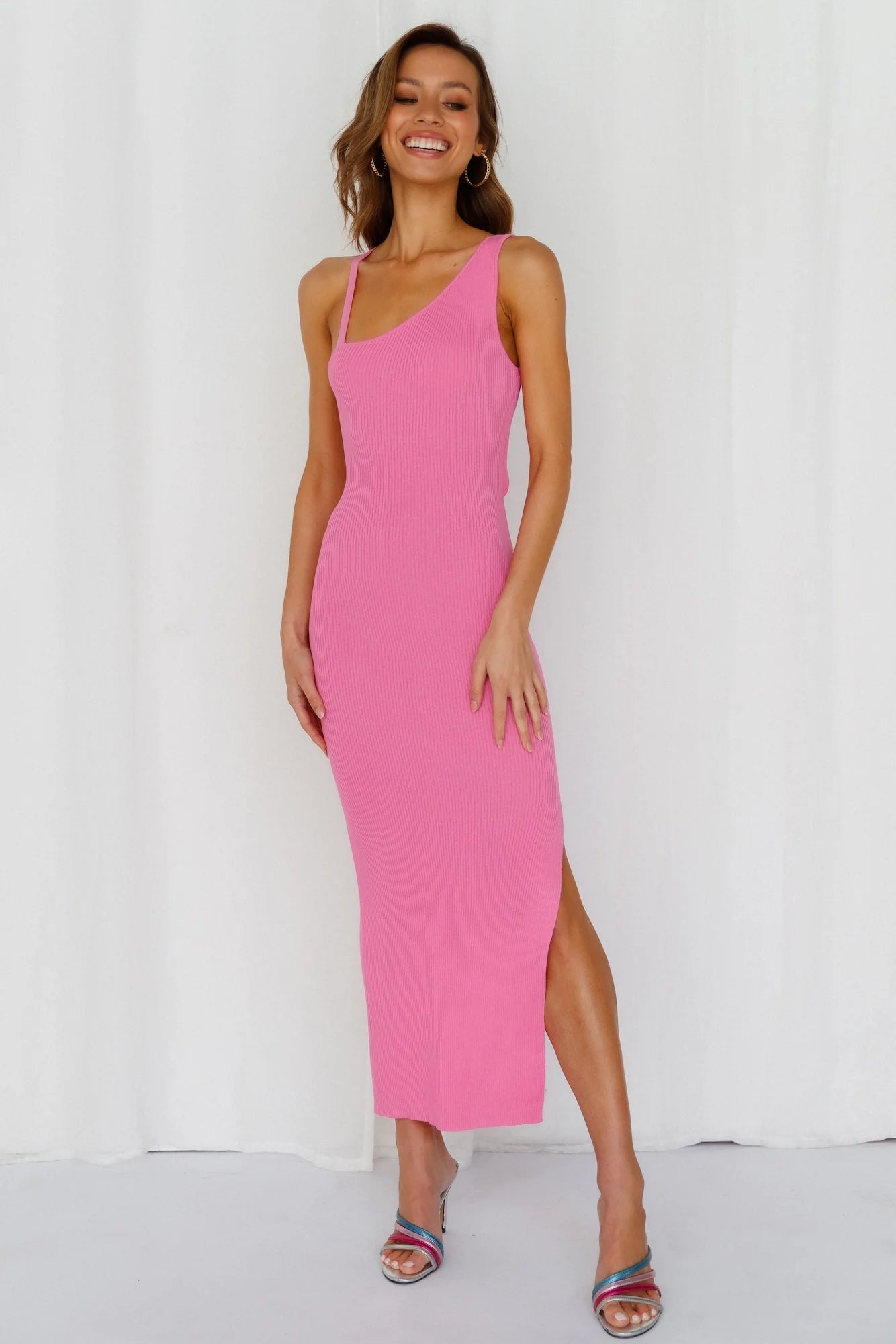 Airy Dreams Maxi Dress Pink