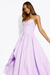 Wise Tales Strapless Maxi Dress Lilac